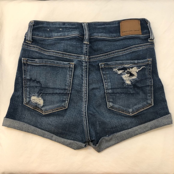 american eagle ripped hi-rise shorts - Picture 3 of 4